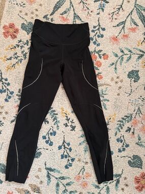 lululemon athletica Black High-Rise Reflective Seam Leggings